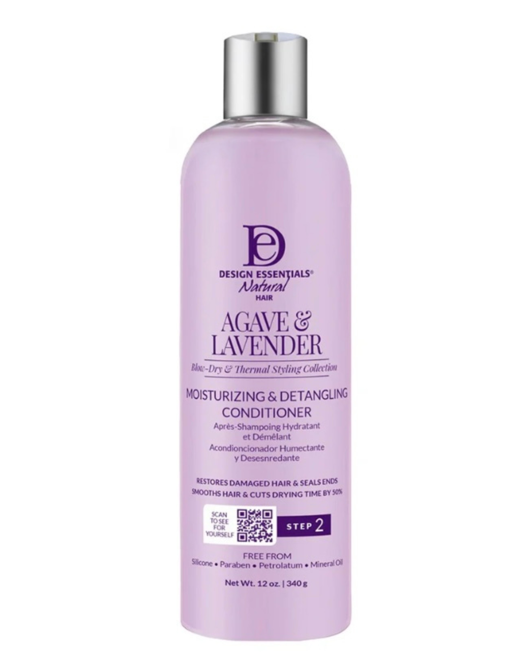 DESIGN ESSENTIALS Agave & Lavender Moisturizing & Detangling Conditioner