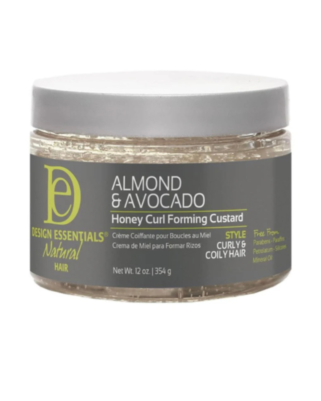 DESIGN ESSENTIALS Almond & Avocado Honey Curl Forming Custard