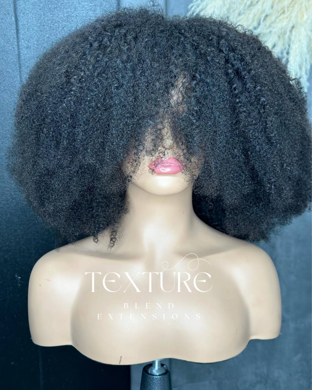 Afro coily u-part wig